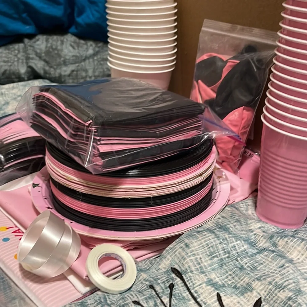 Pink and Black Party Accessories!
